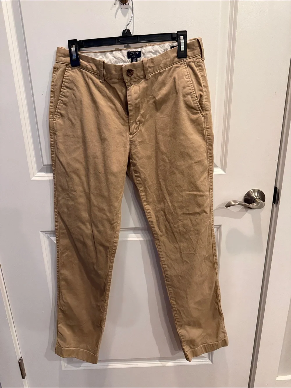 J. Crew Men's Khaki Straight Chinos